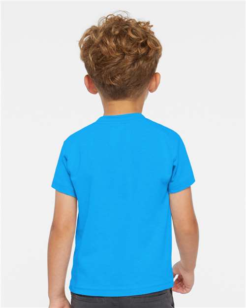 Rabbit Skins 3301T Turquoise — on model back