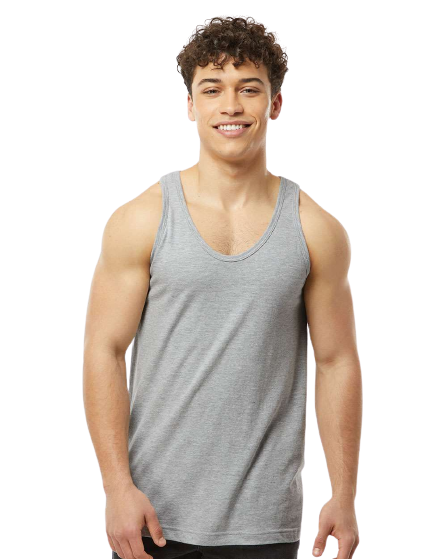 Unisex Fine Jersey Tank - Heather Grey