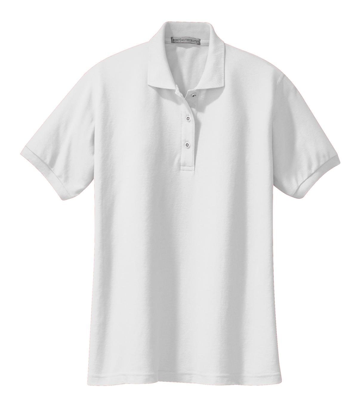 Women's Silk Touch Polo - White