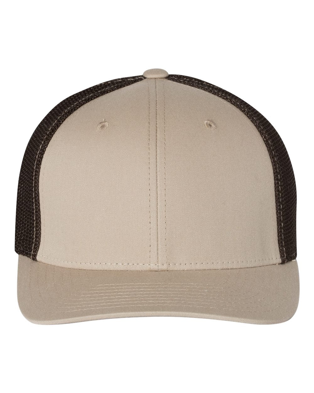 Fitted Trucker with R-Flex - Khaki / Coffee