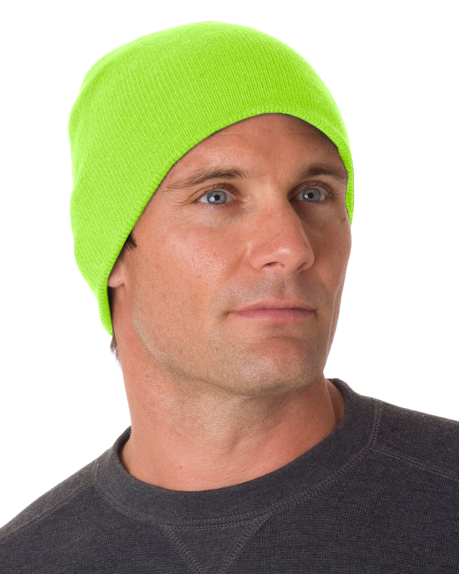 100% Acrylic Beanie - Lime Green