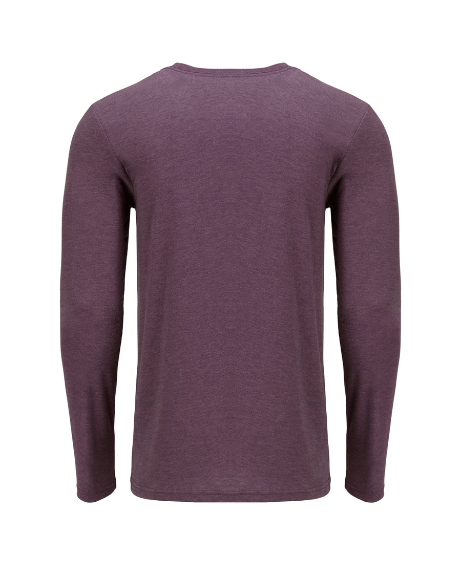 Men's Triblend Long-Sleeve Crew - Vintage Purple