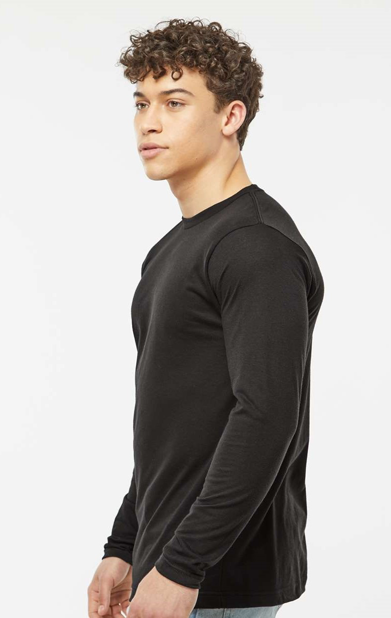 Unisex Poly-Rich Long Sleeve Tee - Black