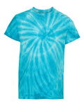 Youth Cyclone Vat-Dyed Pinwheel Short Sleeve T-Shirt - Turquoise