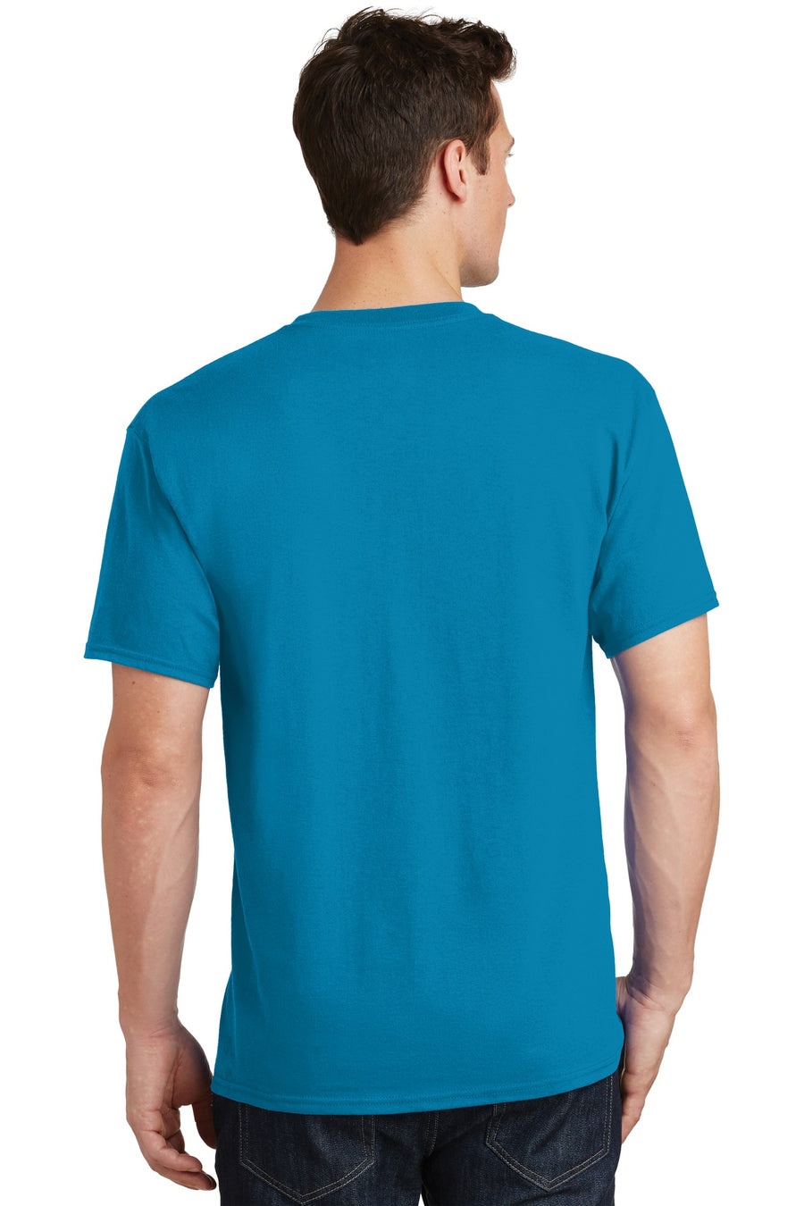 Unisex Core Cotton Tee - Neon Blue