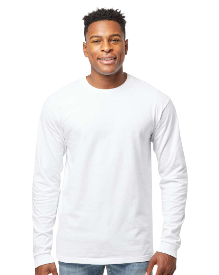 Unisex Heavyweight Long Sleeve Tee - White