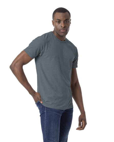 Unisex CVC Crewneck T-Shirt - Indigo