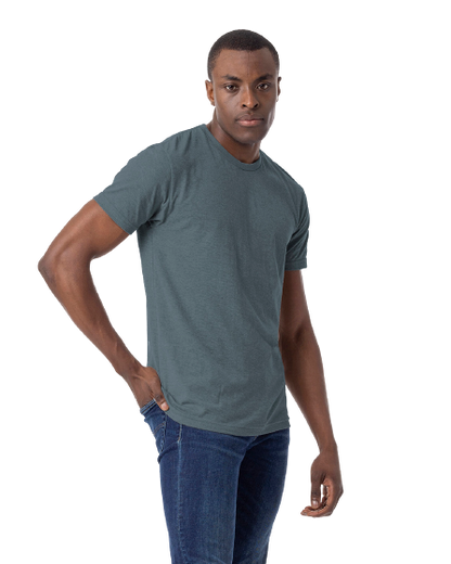 Unisex CVC Crewneck T-Shirt - Indigo