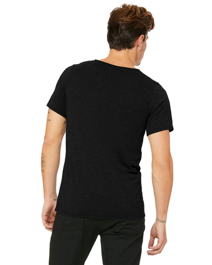 Men's Jersey Raw Neck T-Shirt - Black