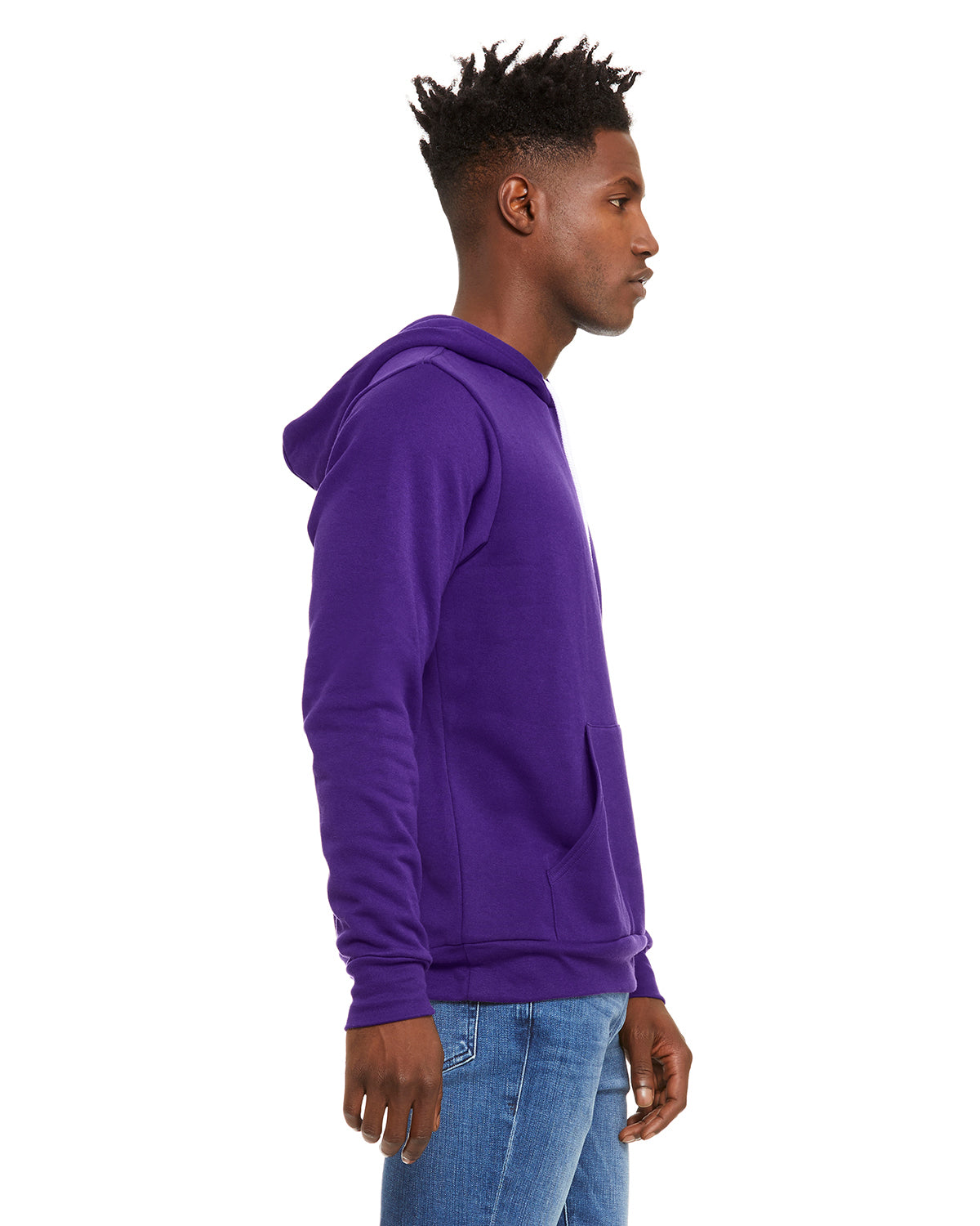 Unisex Sponge Fleece Pullover Hoodie - Team Purple