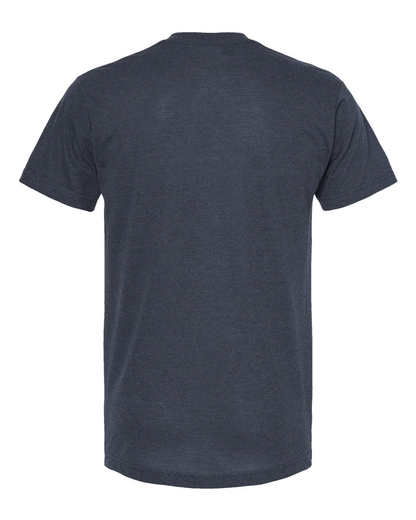Unisex Poly-Rich V-Neck Tee - Heather Navy
