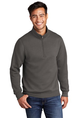 Unisex Core Fleece 1/4-Zip Pullover Sweatshirt - Charcoal
