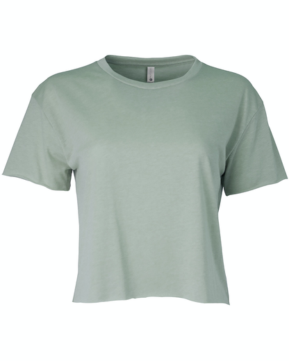 Women's Festival Cali Crop T-Shirt - Stonewash Green