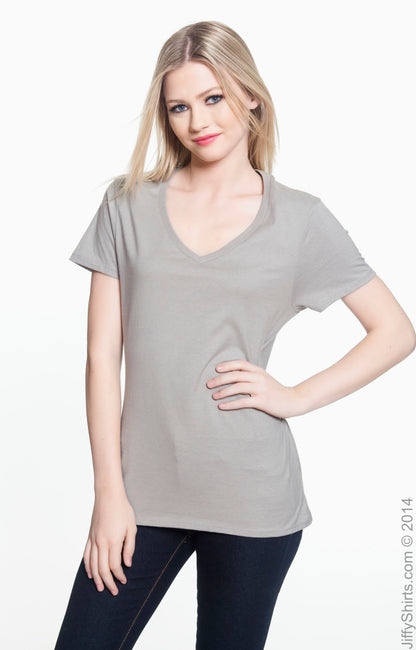 Women's Perfect-T Short Sleeve V-neck - Vintage Gray