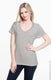 Hanes S04V - Women's Perfect-T Short Sleeve V-neck - Vintage Gray