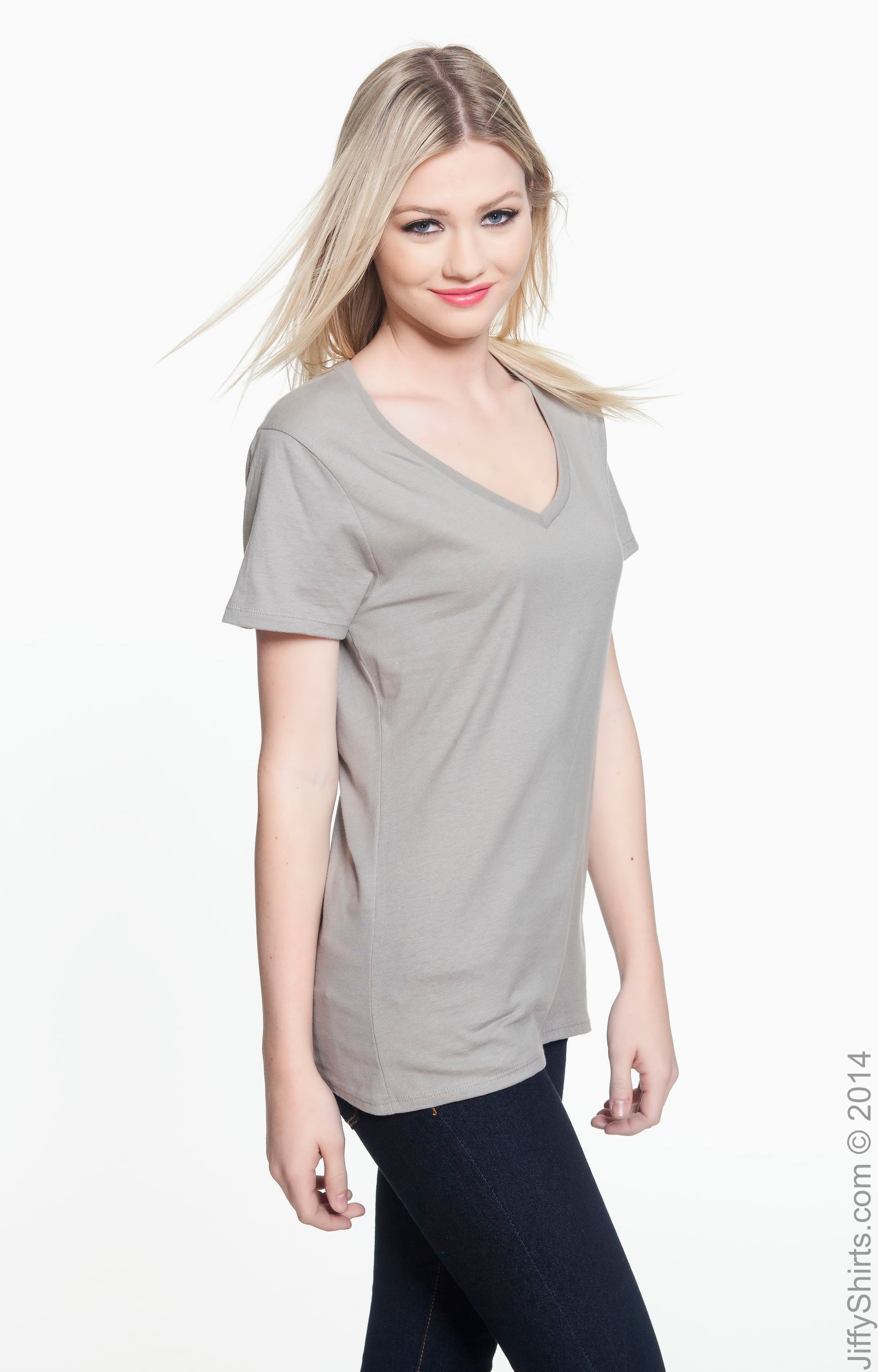 Women's Perfect-T Short Sleeve V-neck - Vintage Gray