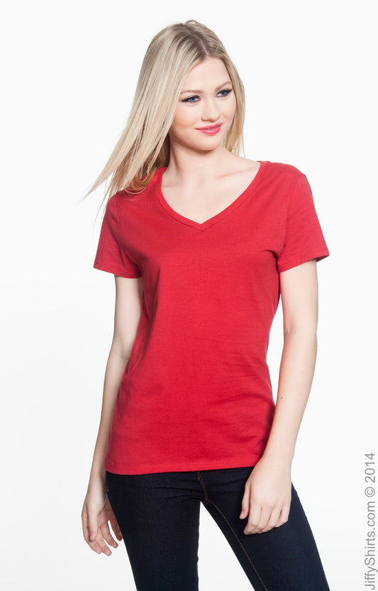 Women's Perfect-T Short Sleeve V-neck - Vintage Red