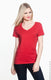 Hanes S04V - Women's Perfect-T Short Sleeve V-neck - Vintage Red