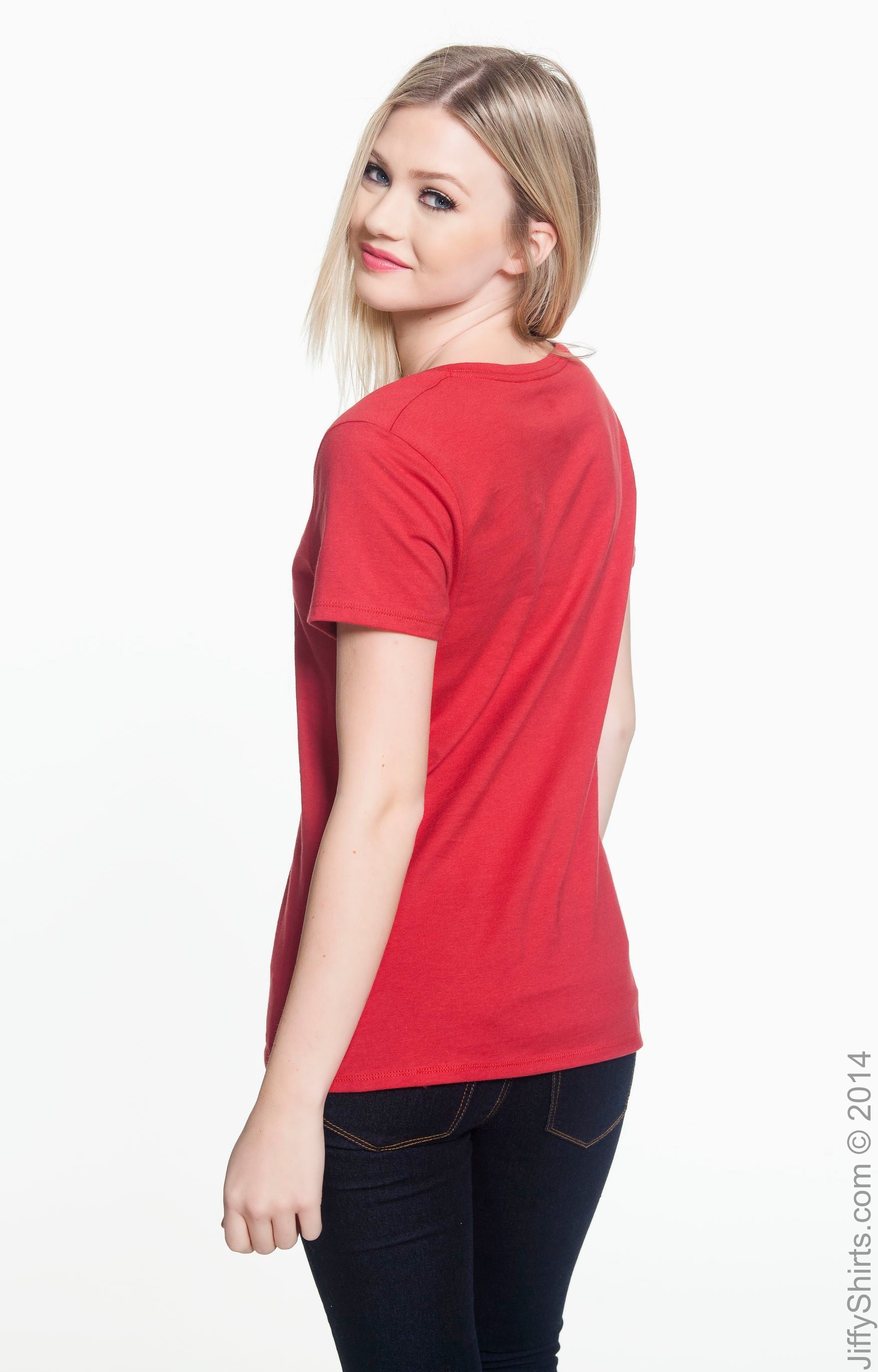 Women's Perfect-T Short Sleeve V-neck - Vintage Red
