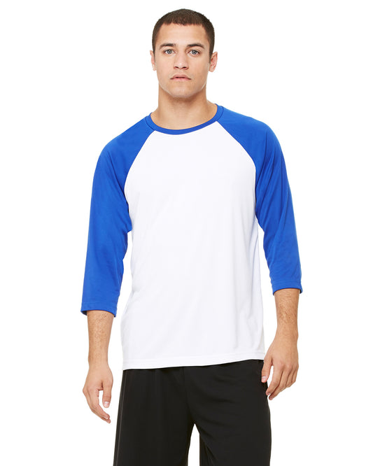 Unisex Baseball T-Shirt - White / Sport Royal