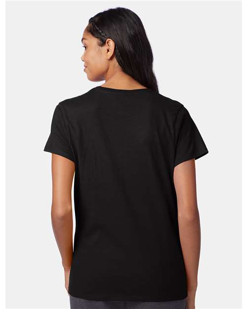 Hanes SL04 Black — on model back