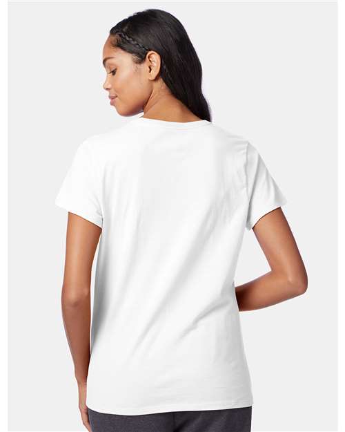 Hanes SL04 White — on model back