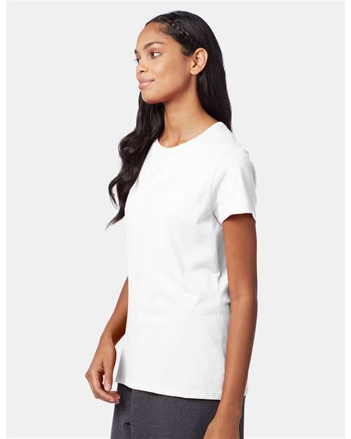 Hanes SL04 White — on model side