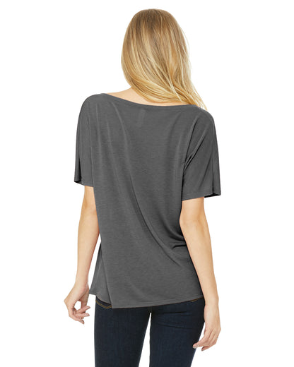 Women's Slouchy V-Neck T-Shirt - Gray Triblend