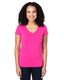 Threadfast Apparel 200RV - Women's Ultimate V-Neck T-Shirt - Hot Pink