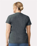 Gildan 2000L Dark Heather — on model back