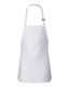 Q-Tees Q4250 - Full-Length Apron with Pouch Pocket - White