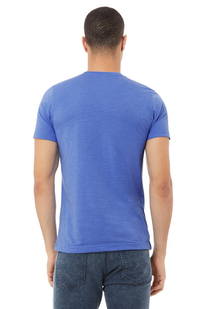 Unisex Heather CVC T-Shirt - Heather Columbia Blue