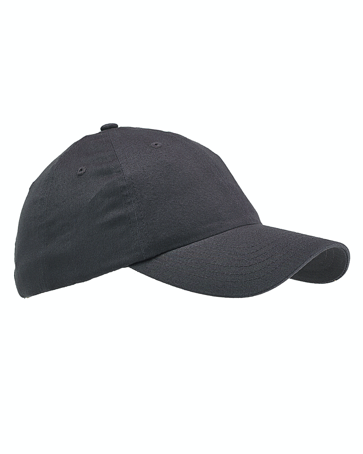 6-Panel Brushed Twill Unstructured Cap - Steel Gray
