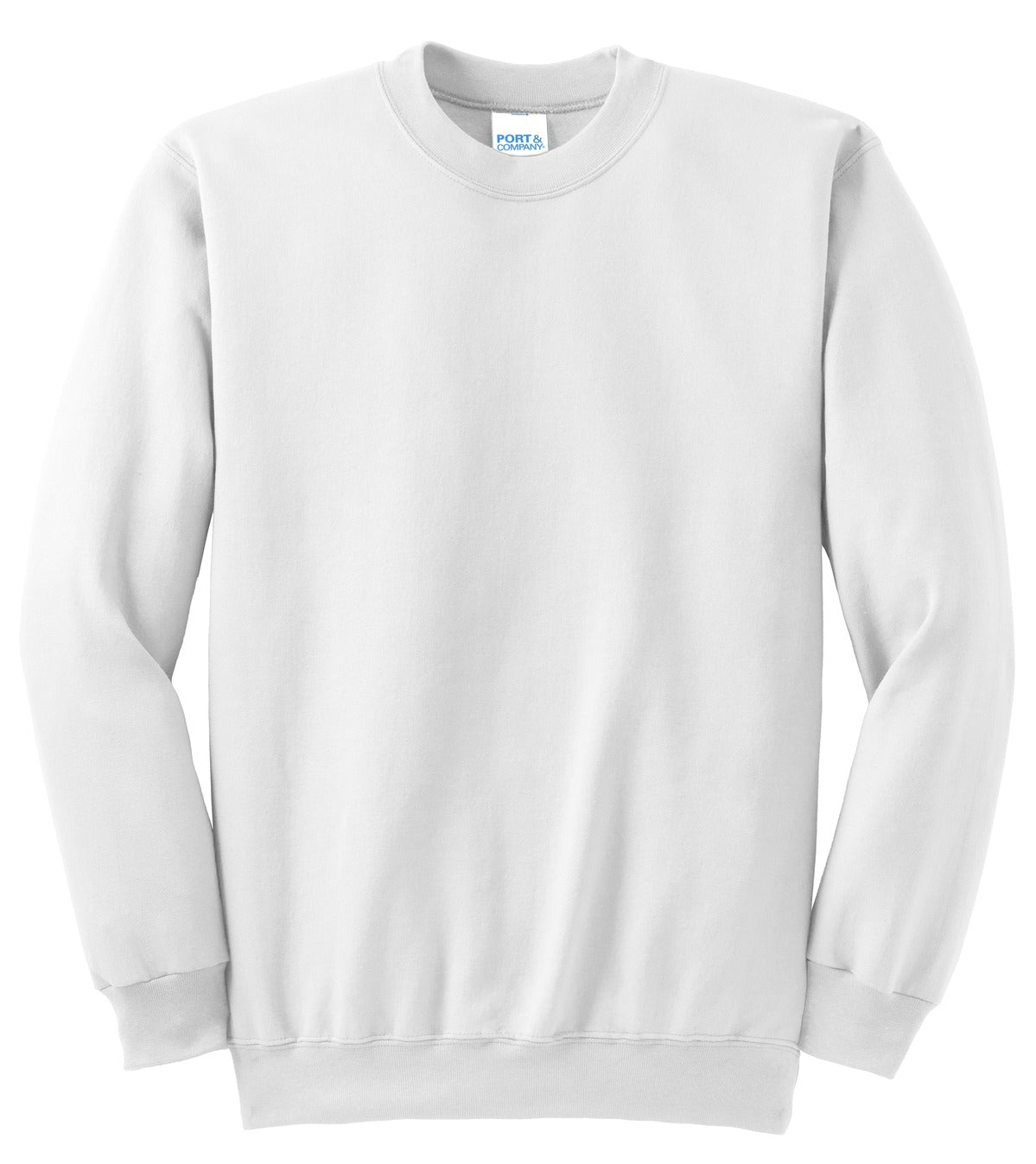 Unisex Tall Essential Fleece Crewneck Sweatshirt - White
