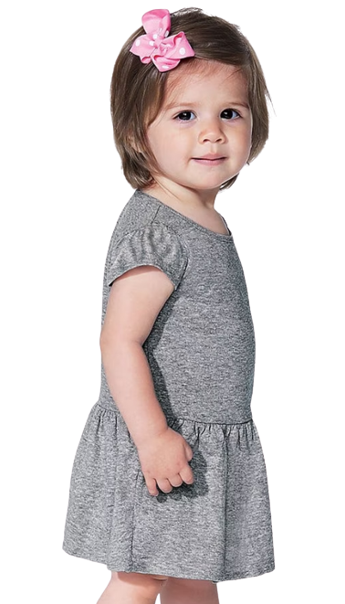 Infant Baby Rib Dress - Heather