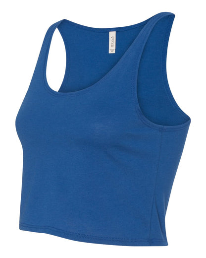 Women's Poly-Cotton Crop Tank - True Royal