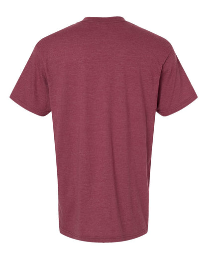 Unisex CVC T-Shirt - Heather Cranberry