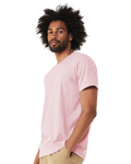Unisex Heather CVC T-Shirt - Heather Pink