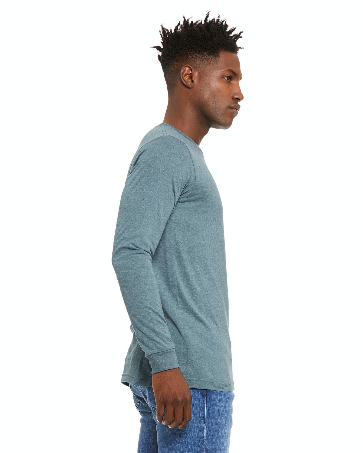 Unisex Jersey Long-Sleeve T-Shirt - Denim Triblend