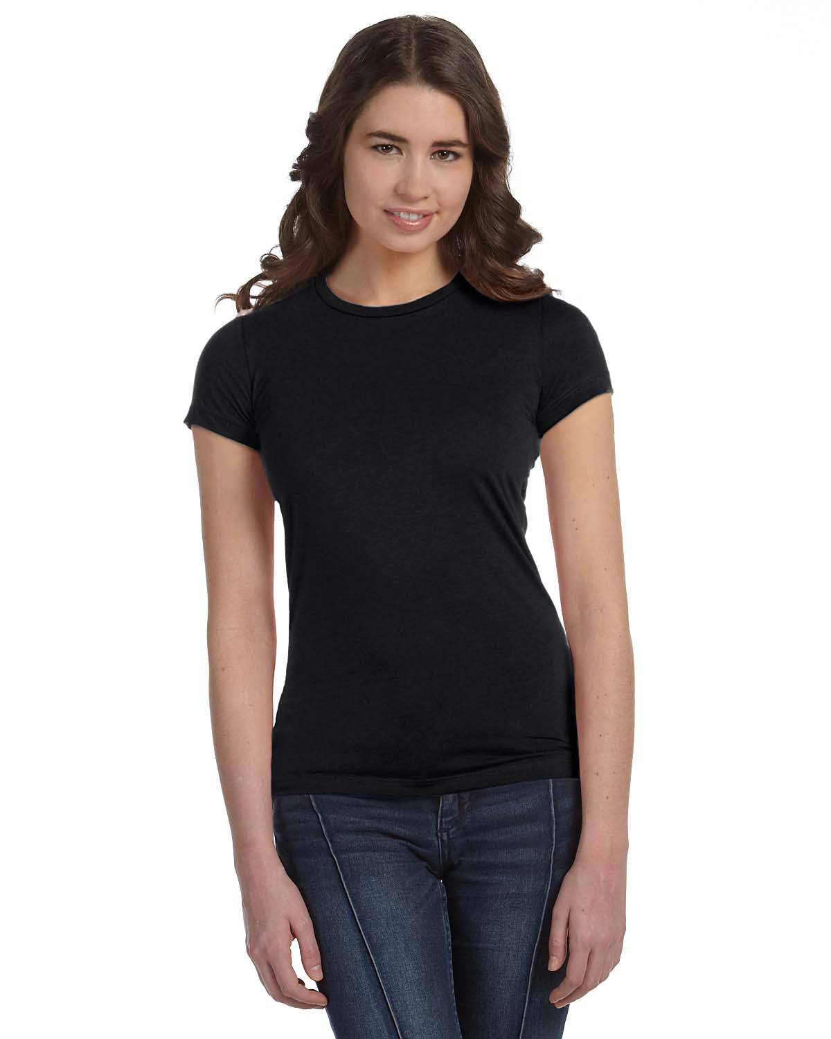 Women's Cotton/Polyester Tee - Black