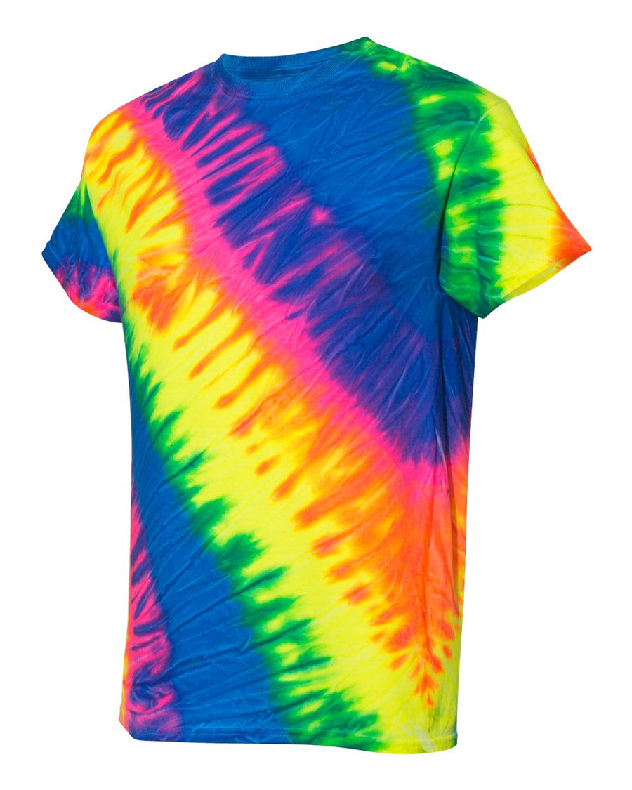 Unisex Tilt Tie Dye T-Shirt - Flo Rainbow