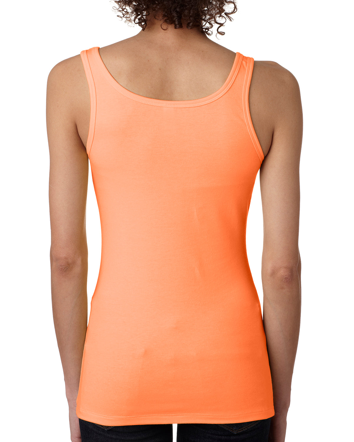 Women's Spandex Jersey Tank - Neon Heather Orange