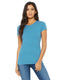 Bella + Canvas 6004 - Women's Junior Fit Favorite T-Shirt - Heather Aqua