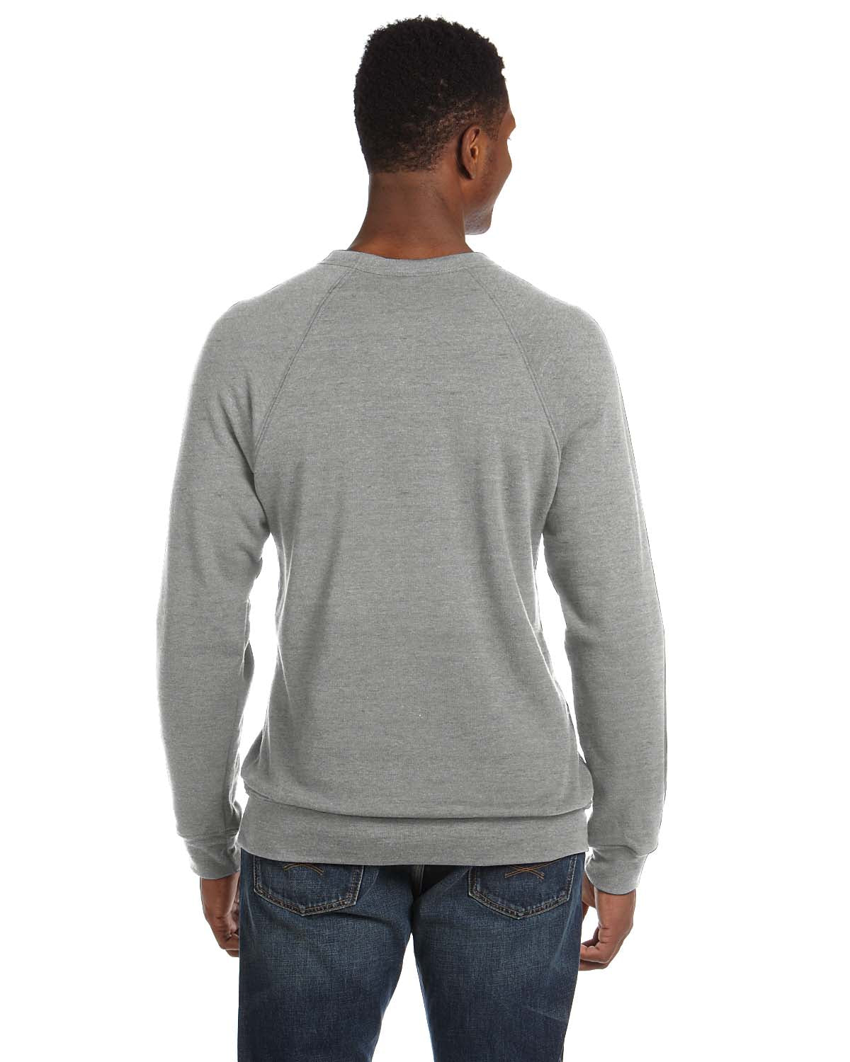 Unisex Sponge Fleece Raglan Sweatshirt - Light Gray Marble