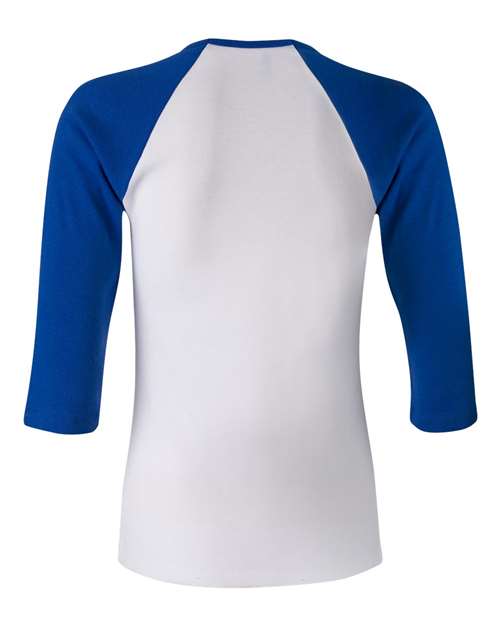 BELLA + CANVAS 2000 White/ True Royal — back