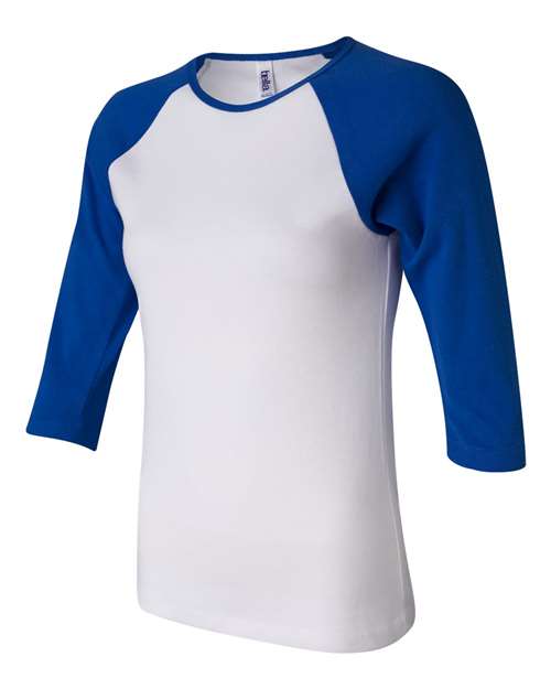 BELLA + CANVAS 2000 White/ True Royal — side