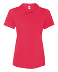 Women's Performance 3-Button Mesh Sport Shirt - Sport Red