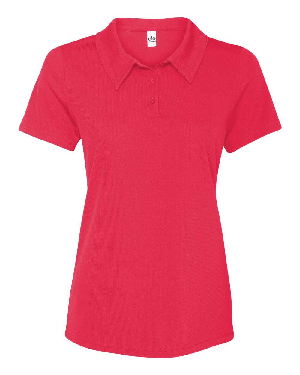 Women's Performance 3-Button Mesh Sport Shirt - Sport Red