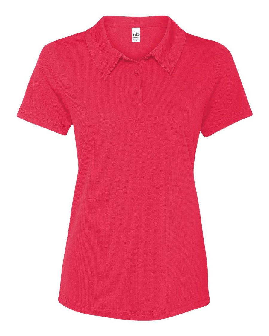Women's Performance 3-Button Mesh Sport Shirt - Sport Red