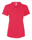 All Sport W1709 - Women's Performance 3-Button Mesh Sport Shirt - Sport Red